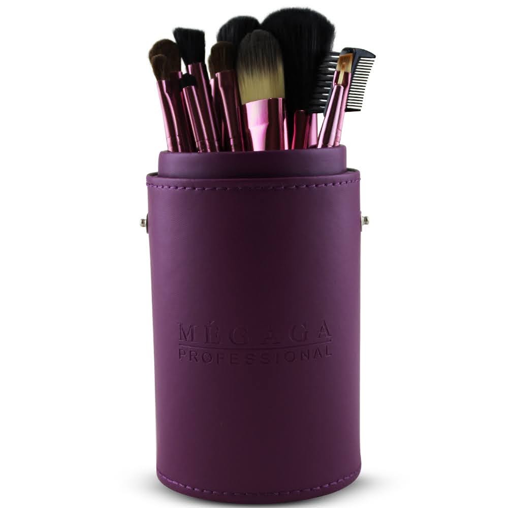 Costaline Makeup Brush Set In A Barrel - 13pc Purple
