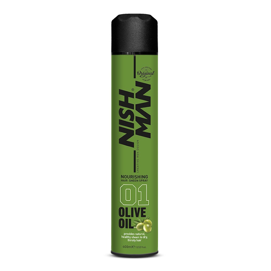 Nish Man Olive Oil Sheen Spray 400ml