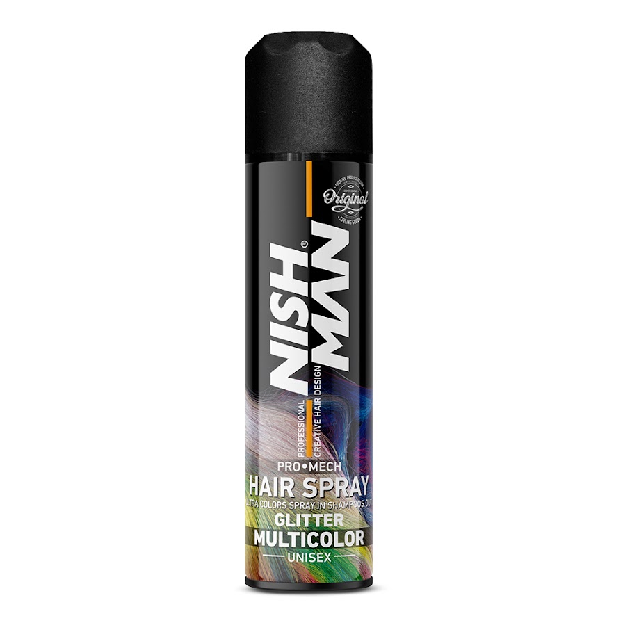 Nish Man Glitter Hair Spray - Multicolor 150ml