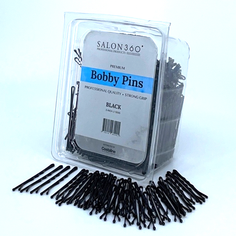 Salon360 Bobby Pins Black 500 Grams 5cm