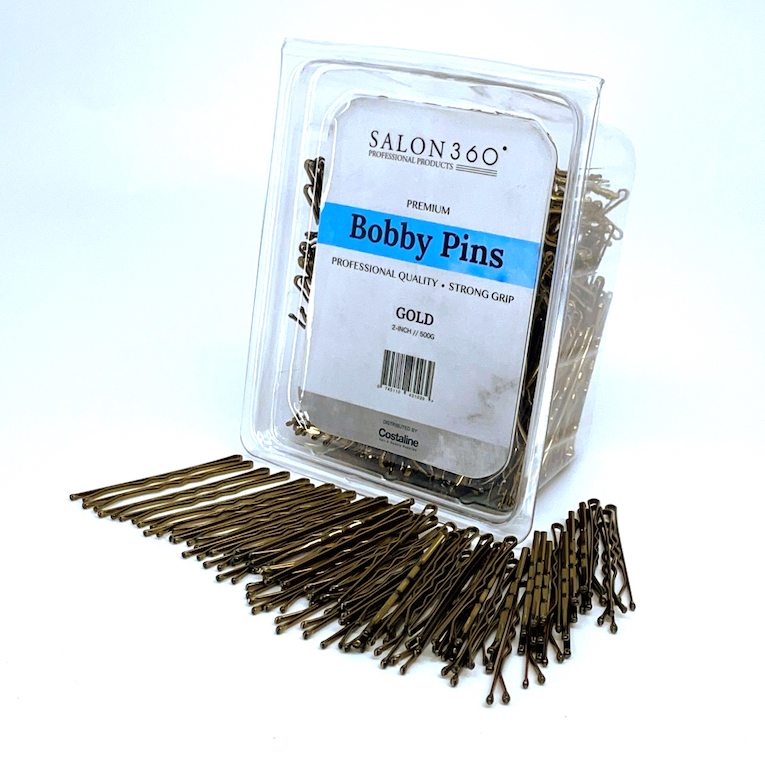 Salon360 Bobby Pins Gold 3cm 500 Grams 