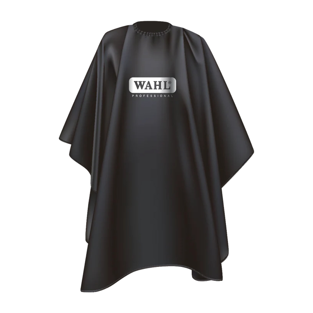 WAHL Barber Cape Polyester Jumbo Black 