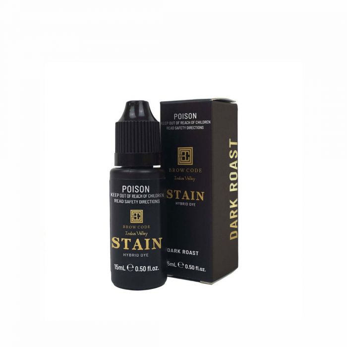 Brow Code Stain Hybrid Brow Dye Dark Roast - Black