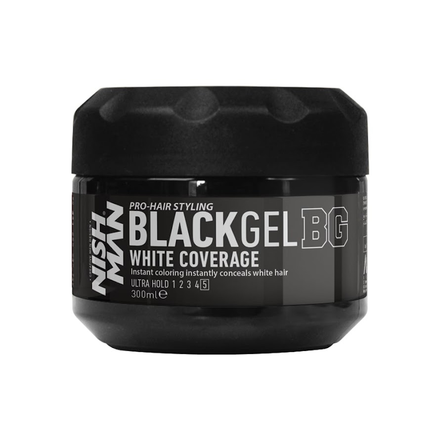 Nish Man Black Gel For White Coverage 300ml