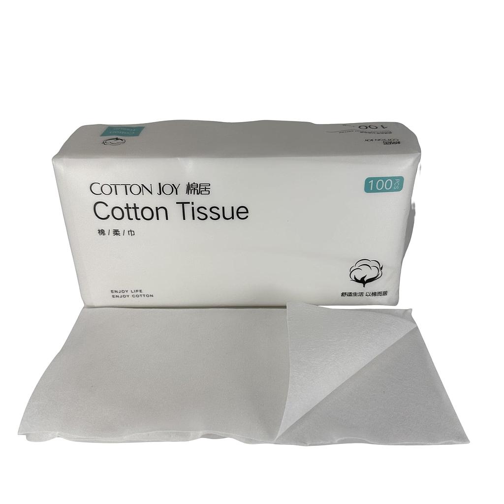 Cotton Disposable Tissue 100 pack - 20x20cm