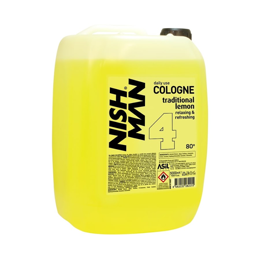 Nish Man After Shave Cologne 80C Lemon 5L | Costaline Hair and Beauty ...