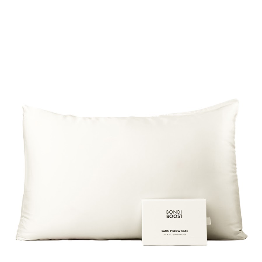 Bondi Boost Satin Pillowcase Ivory 20"x36" (50x90cm)