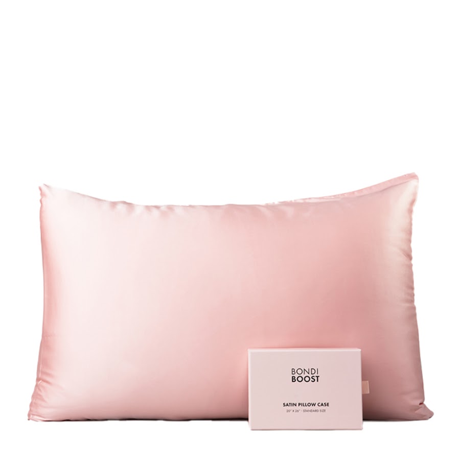 Bondi Boost Satin Pillowcase Pink 20"x36" (50x90cm)