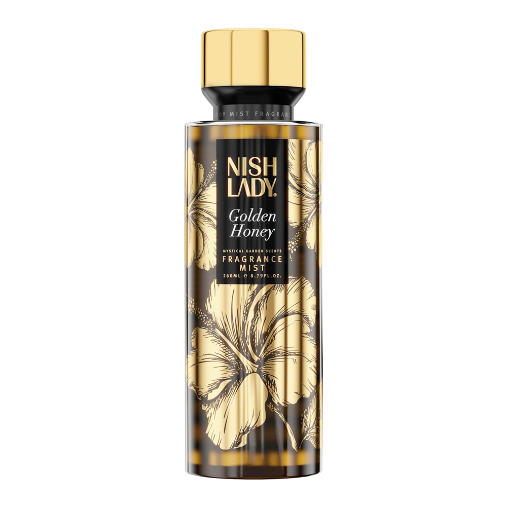 Nish Lady Body Mist Golden Honey 260ml
