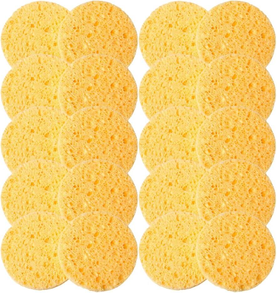 Costaline Makeup Sponges Round Yellow 20pcs