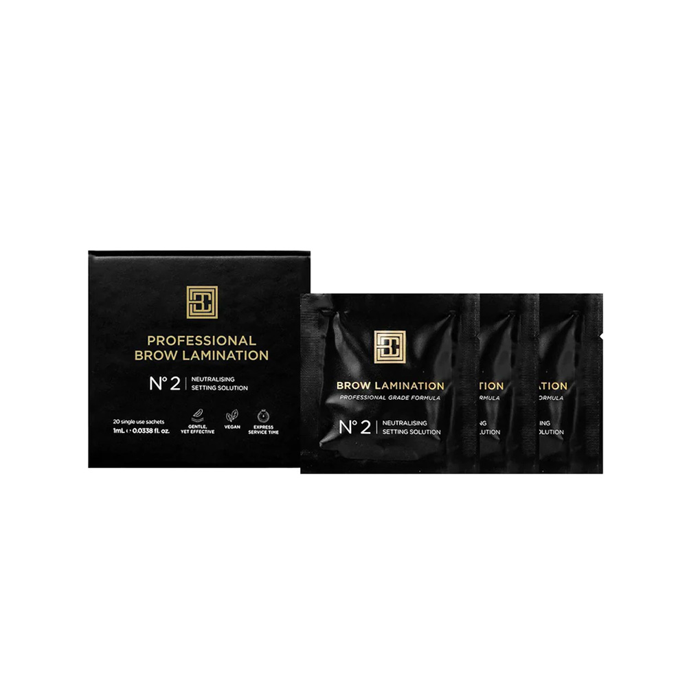 Brow Code Lamination Neutralising Setting Solution N2x20 Single Sachets