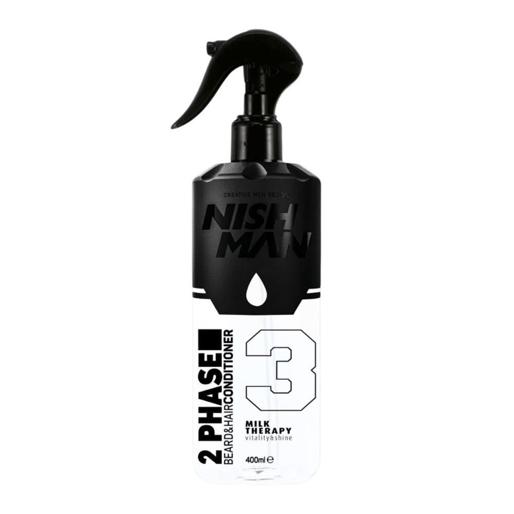 Nish Man 2-Phase Hair & Beard Conditioner [03] Milk Therapy 400ml