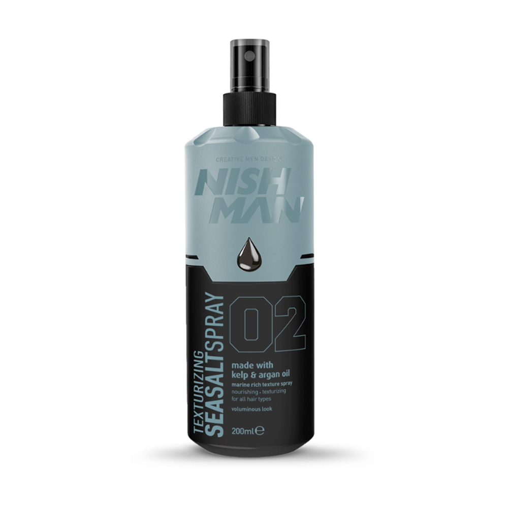 Nish Man Sea Salt Spray Kelp & Argan Oil 02 200ml
