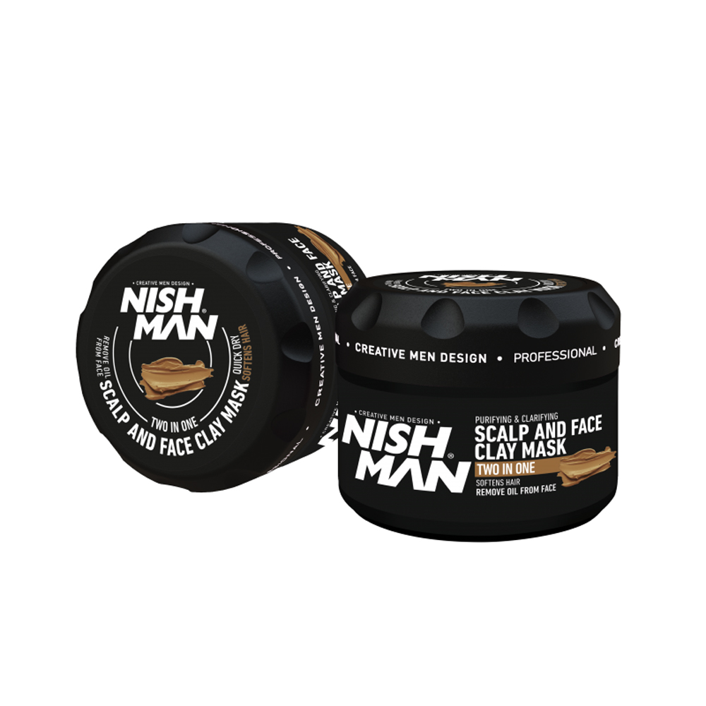 Nish Man Scalp & Face Clay Mask 450g
