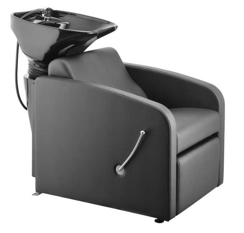 Salon360 Bianca Reclining Hair Wash Basin Black