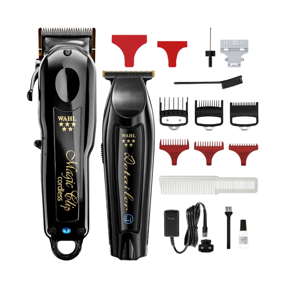 WAHL All Black Magic Clipper & Detailer Trimmer Combo