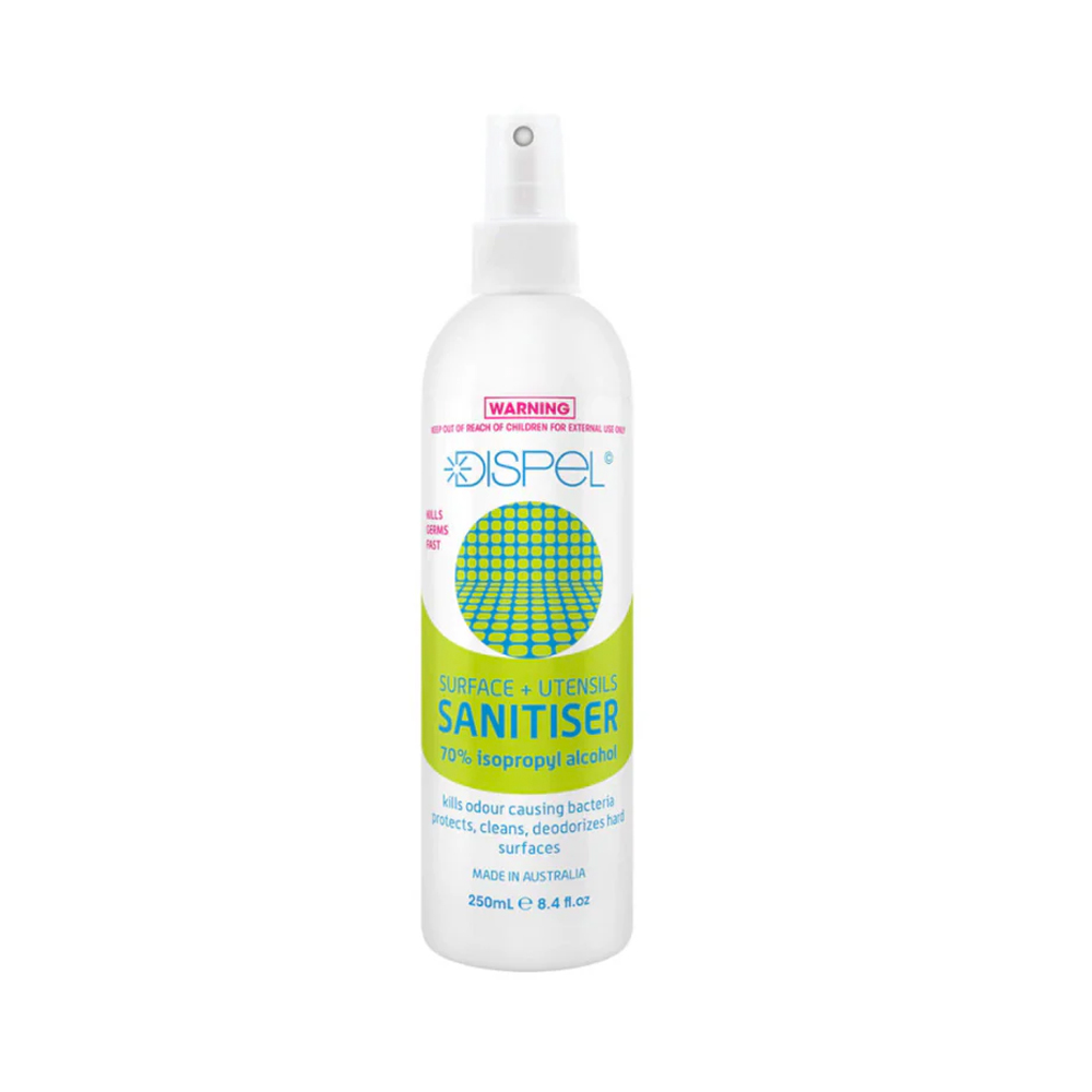 Natural Look Dispel Surface Utensils Sanitiser 70% Isopropl Alcohol 250ml