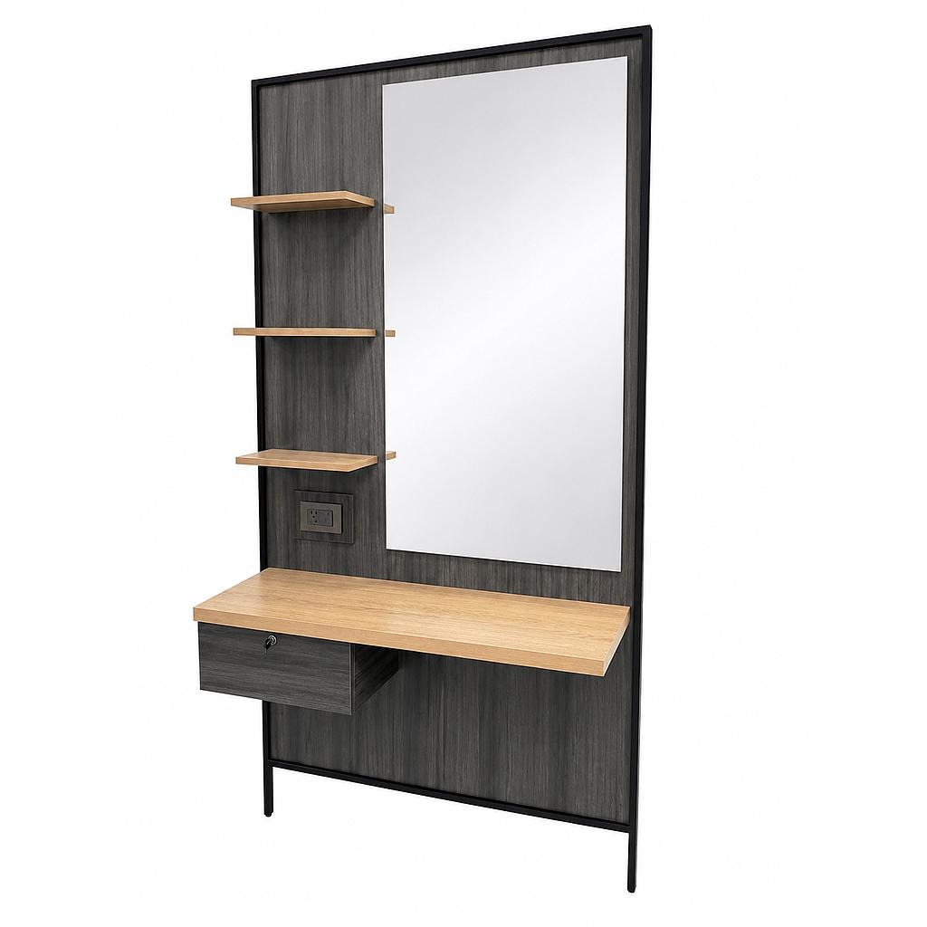 Salon360 Cruz Salon / Barber Mirror Work Station