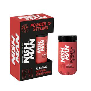 Nish Man Mattifying Hair Volumising Powder P1 Flaming 20g
