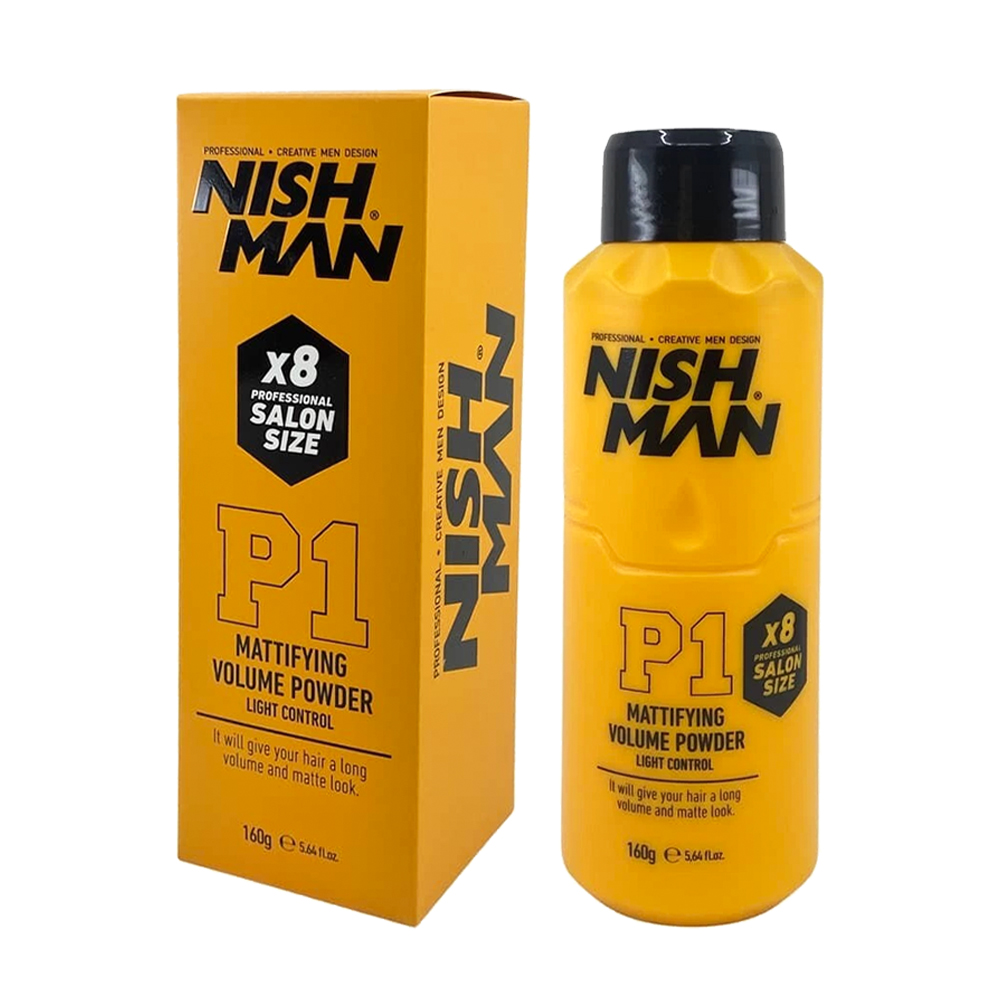 Nish Man Powder Wax P1 (Regular Hold) Salon Size 160g