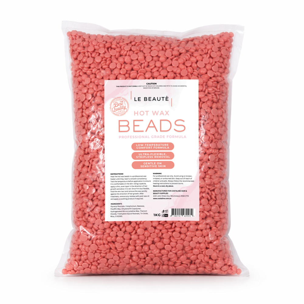 Le Beaute Hot Wax Beads Strawberry 1kg