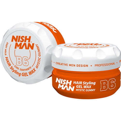 Nish Man Hair Styling Aqua Gel Wax B6 Mystic Gummy 150ml