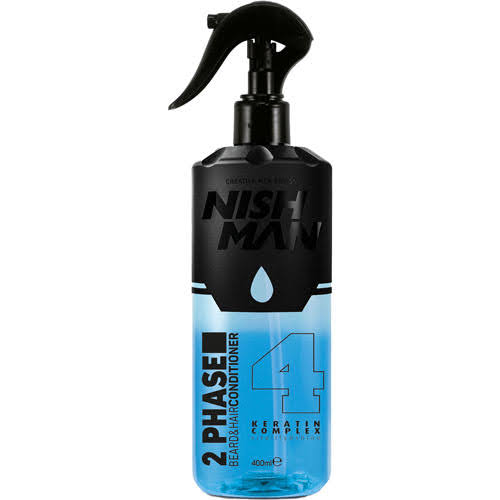 Nish Man 2-Phase Hair & Beard Conditioner [04] Keratin Complex 400ml