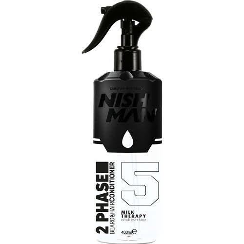 Nish Man 2-Phase Hair & Beard Conditioner [05] Milk Therapy 400ml