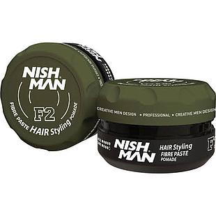 Nish Man F2 Series Hair Styling Fibre Paste Pomade 100ml