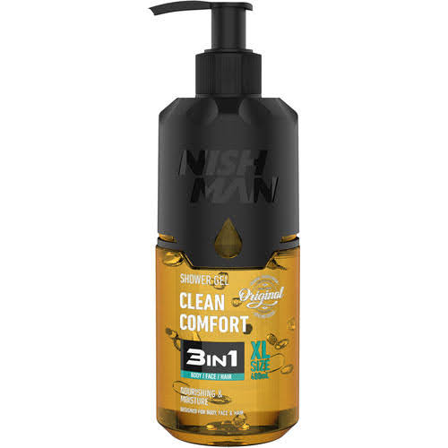 Nish Man Shower Gel Clean Comfort 480ml