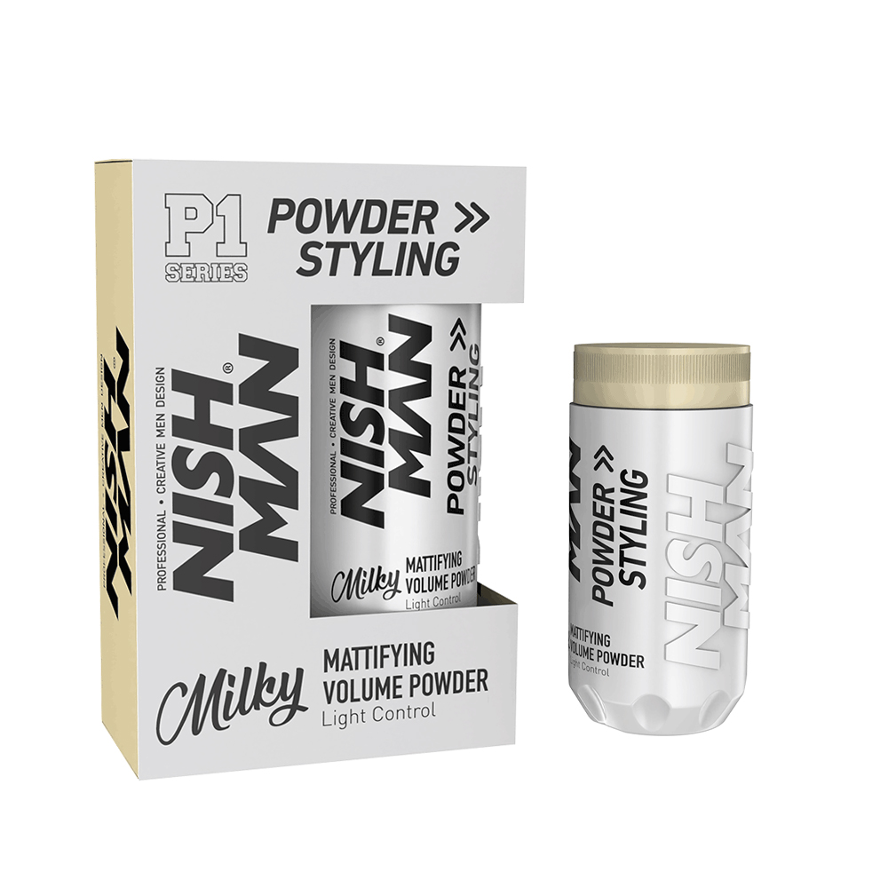 Nish Man Mattifying Hair Volumising Powder P1 Milky 20g