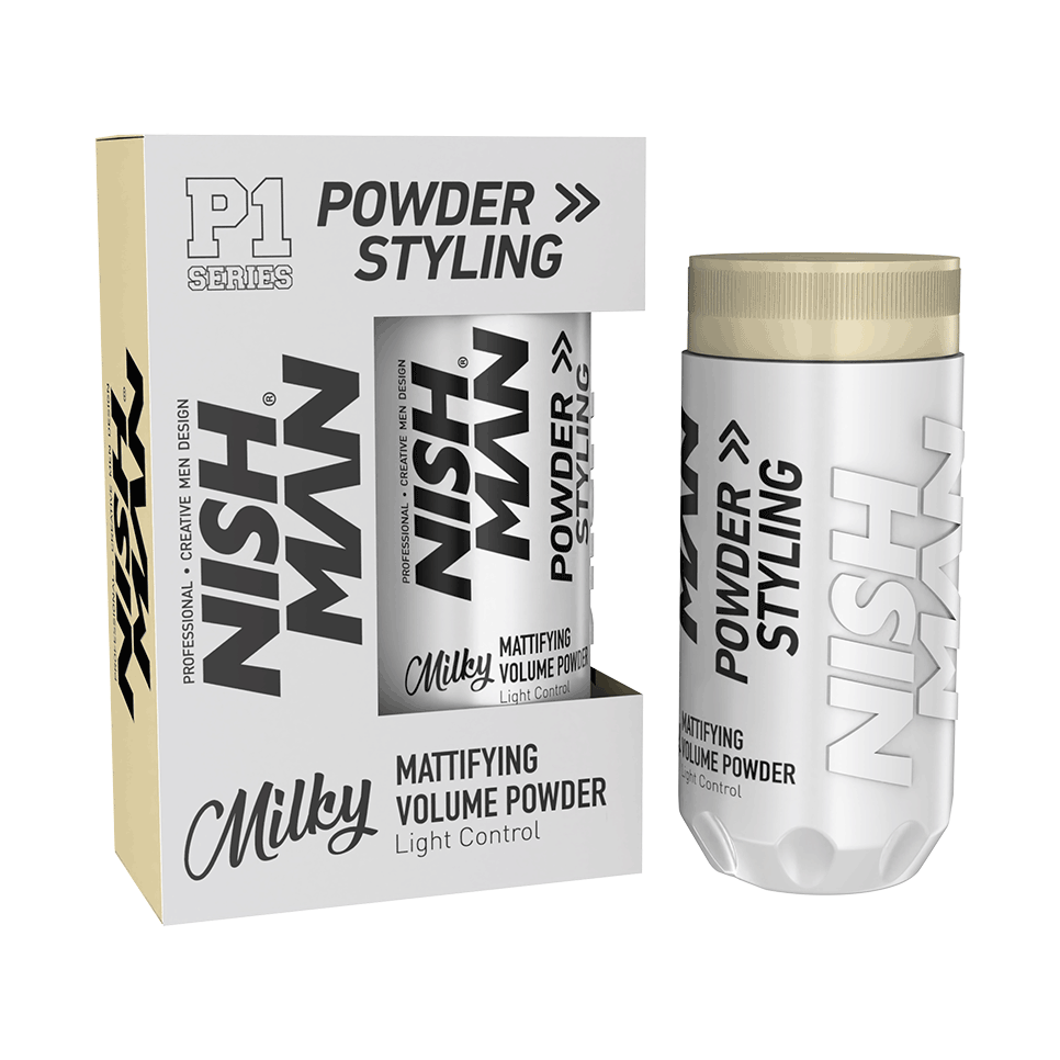 Nish Man Mattifying Hair Volumising Powder P1 Milky 20g