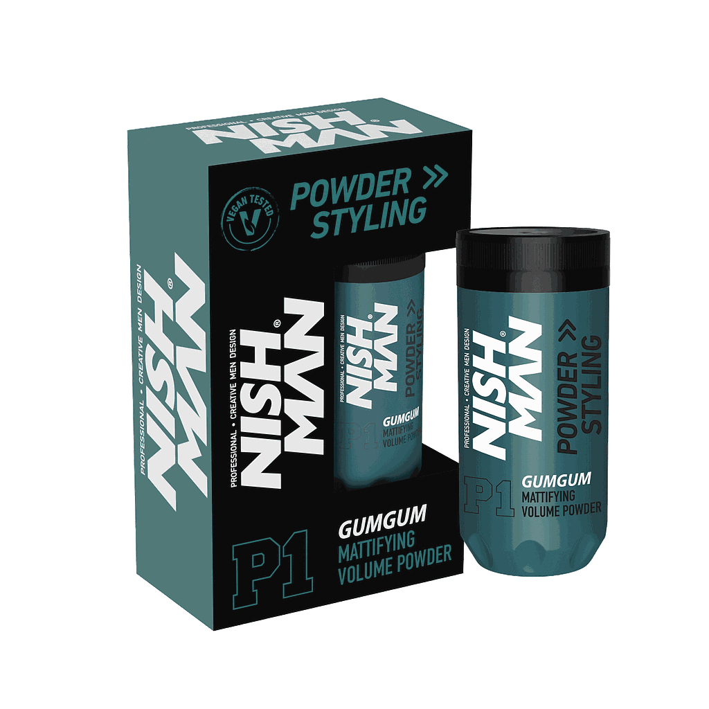 Nish Man Mattifying Hair Volumising Powder P1 Gum Gum 20g *Coming Soon*