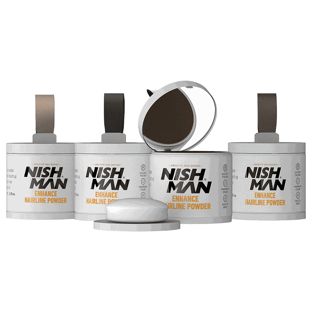 Nish Man Hairline Enhance Powder Medium Brown 10g