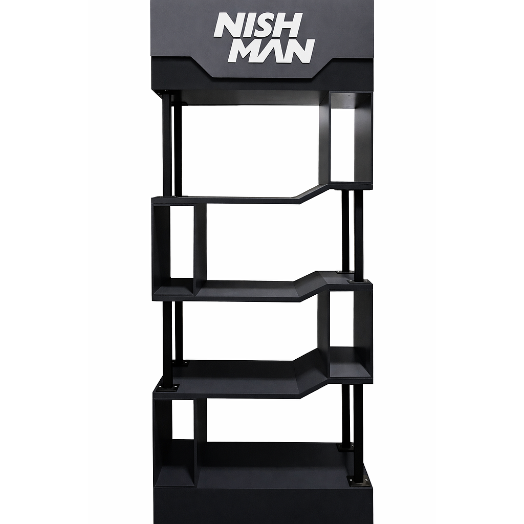 Nish Man Display Stand Iron + Wood
