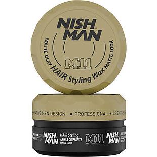 Nish Man M11 Series Hair Styling Wax Matte Clay 150ml