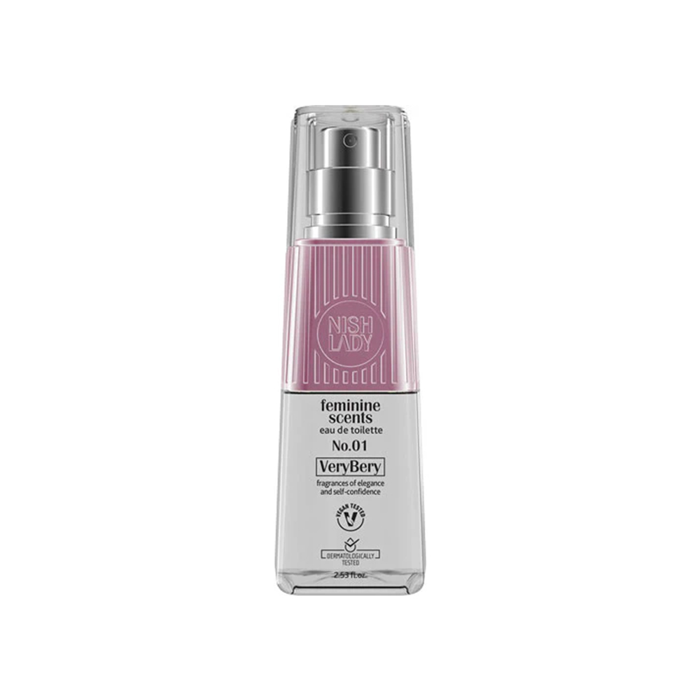 Nish Lady Feminine Scents Edt Perfume Very Berry No.1 75ml
