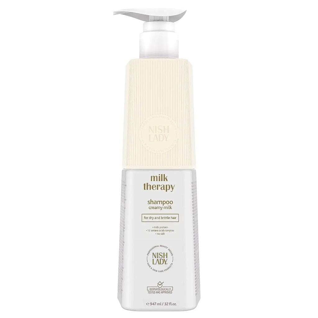 Nish Lady Milk Therapy Shampoo 947ml