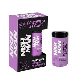 Nish Man Mattifying Hair Volumising Powder P1 Fresh Look 20g