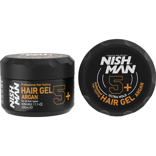 Nish Man Argan Hair Styling Gel 5+ 300ml