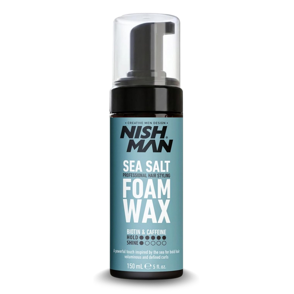 Nish Man Hair Styling Sea Salt Foam Wax 150ml