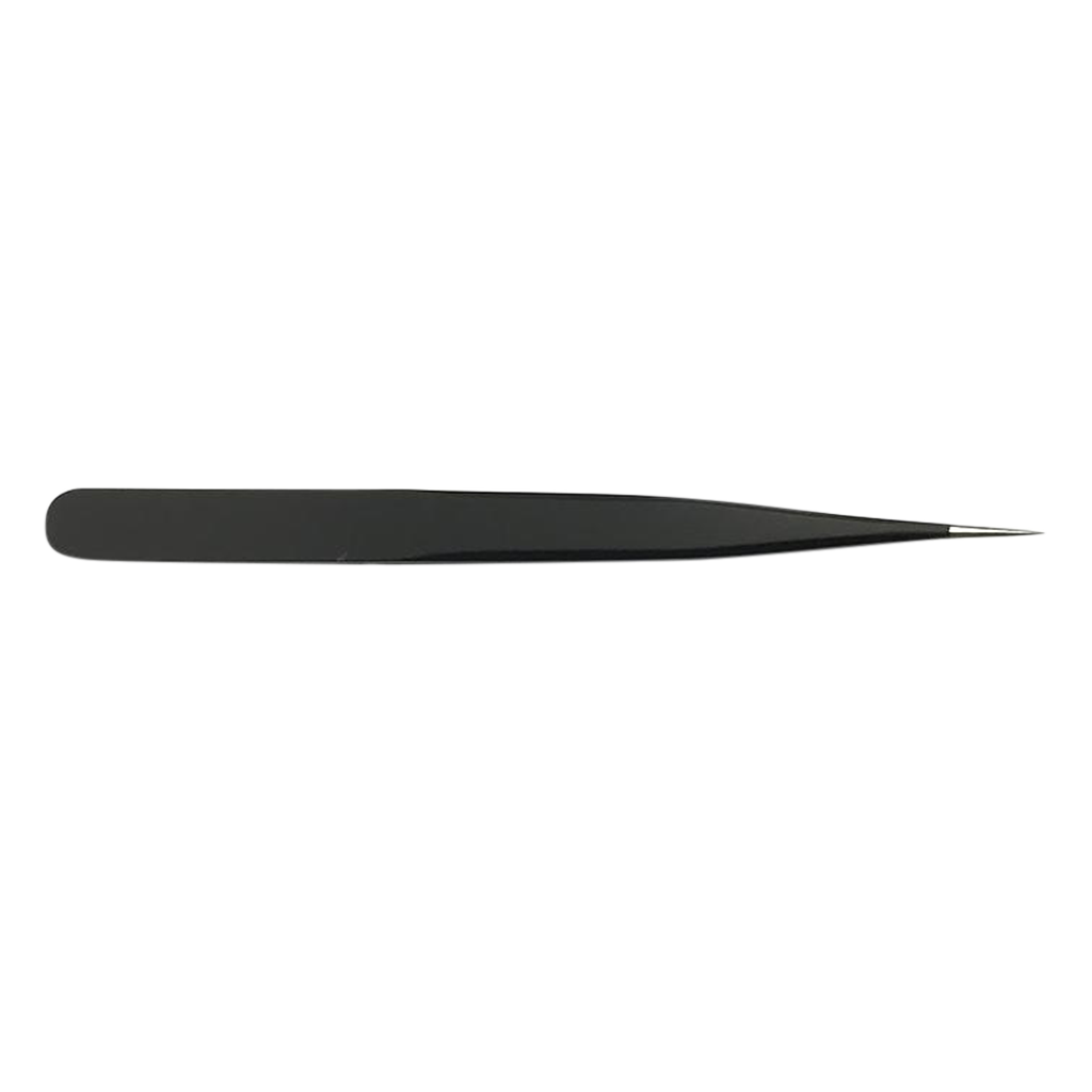 Yaxi Pointy Straight Tweezers Black - H0136