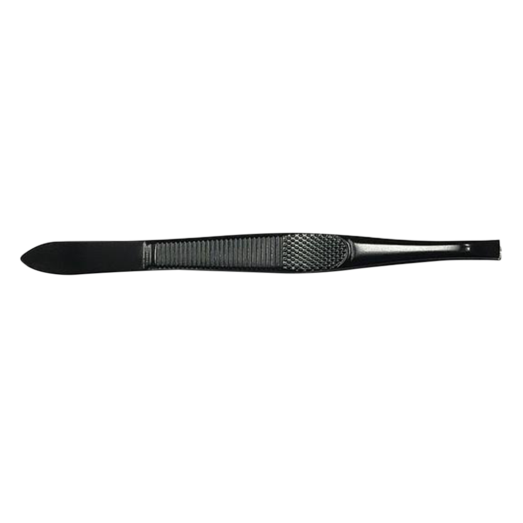 Yaxi Flat Tweezers Black - A0371