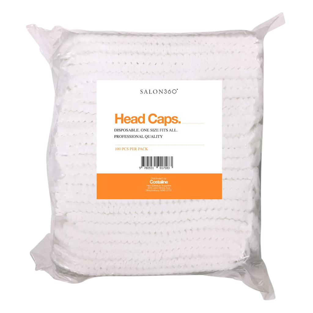 Salon360 Disposable Non Woven Head Cap 100pcs