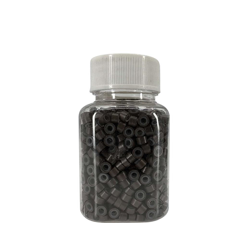 Costaline Extension Beads 5mm Inc. Rubber - Dark Brown
