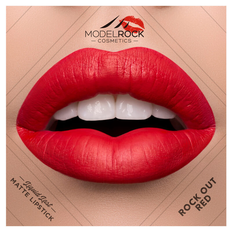 Modelrock Liquid Last Matte Lipstick - Rockout Red