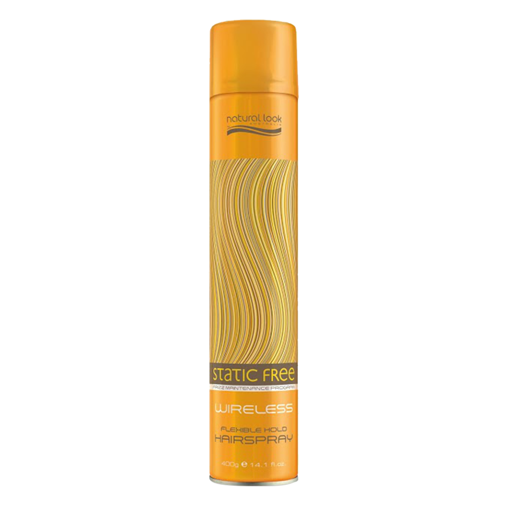 Natural Look Static Free Wireless Flexible Hold Hairspray 350g