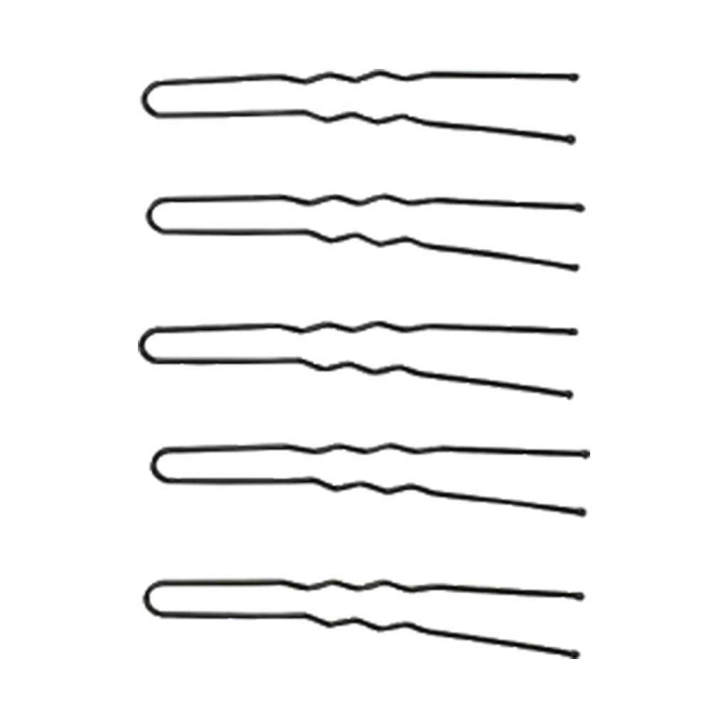Costaline Hair Fringe Pins Black 60mm