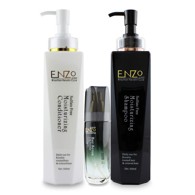 Enzo Hair Moisturising Shampoo & Conditioner Pack 3pcs