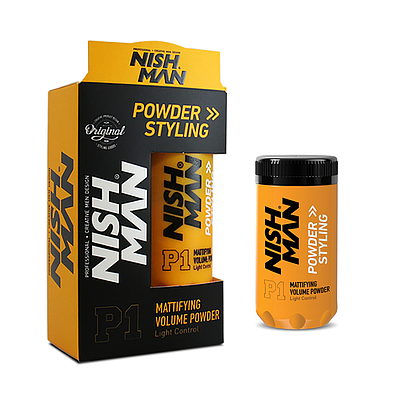 Nish Man Mattifying Hair Volumising Powder P1 (Regular Hold) 20g